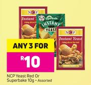 NCP Yeast Red Or Superbake Assorted-3 x 10g