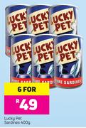 Lucky Pet Sardines-6 x 400g