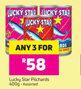 Lucky Star Pilchards Assorted-3 x 400g