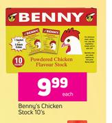 Benny's Chicken Stock-10's Each