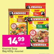 Knorrox Soup Bag Assorted-400g Each
