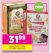 Ouma Rusks Assorted-450g Or 500g Each 