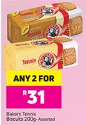 Bakers Tennis Biscuits Asorted-2 x 200g