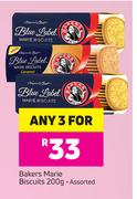 Bakers Marie Biscuits Assorted-3 x 200g
