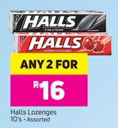 Halls Lozenges Assorted-2 x 10's