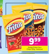 Simba Fritos Corn Chips Assorted-120g Each
