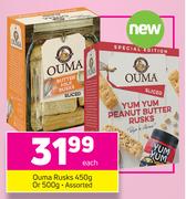 Ouma Rusks Assorted-450g Or 500g Each