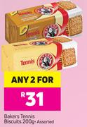 Bakers Tennis Biscuits Assorted-For Any 2x200g