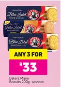 Bakers Marie Biscuits Assorted-For Any 3x200g