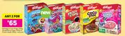 Kellogg's Coco Pops 350g, Strawberry Pops 350g Or Froot Loops-For Any 2x350g