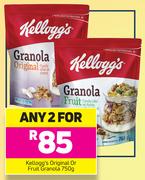 Kellogg's Original Or Fruit Granola-For Any 2x750g