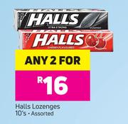 Halls Lozenges Assorted 10's Pack-For 2