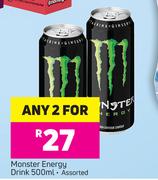 Monster Energy Drink Assorted-2 x 500ml