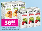 Ceres 100% Fruit Juice Blend Assorted-6 x 200ml