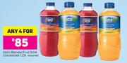 Hall's Blended Fruit Drink Concentrate Assorted-4 x 1.25Ltr