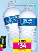 Aquelle Natural Still Water-2 x 5Ltr
