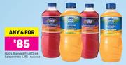 Hall's Blended Fruit Drink Concentrate Assorted-4 x 1.25Ltr