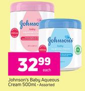Johnson's Baby Aqueous Cream Assorted-500ml Each