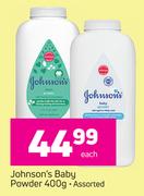Johnson's Baby Powder Assorted-400g Each