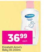 Elizabeth Anne's Baby Oil-200ml Each