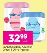 Johnson's baby Aqueous Cream Assorted-500ml Each