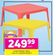 Sunny Large Kiddies Table-Each