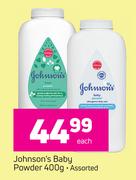 Johnson's baby Powder Assorted-400g Each