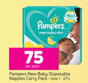 Pampers New Baby Disposable Nappies Carry Pack-Per Pack