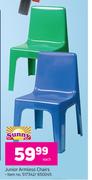 Sunny Junior Armless Chairs-Each