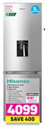 Hisense 299Ltr Bottom Freezer Fridge Metallic H299BI-WD