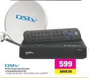 DSTV HD 6S Single View Decoder W/Installation DSD4138