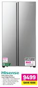 Hisense 670Ltr Side By Side Inox Fridge H670SIA