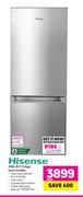 Hisense 299Ltr B.F.Fridge Inox H299BI