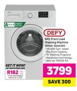 Defy 6Kg Front Load Washing Machine White DAW381