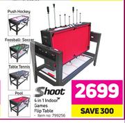 Shoot 4 In 1 Indoor Games Flip Table