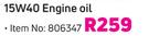 1st Gear 15W40 Engine Oil