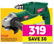 Ryobi 500W 10mm Impact Drill Or 115mm 650W Angle Grinder-Each