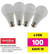 Eurolux 9W A60 LED Globe-For 4