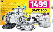 Tissolli 21 Piece Crown Stainless Steel Pot Set-Per Set