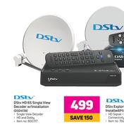 DSTV HD 6S Single View Decoder W/Installation DSD4138