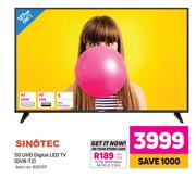 Sinotec 50" UHD Digital LED TV DVB-T2