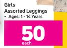Girls Assorted Leggings-Each