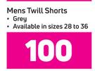 Mens Twill Shorts