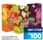 Liqui Fruit 100% Fruit Juice Blend 2L Assorted - For Any 3