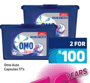 Omo Auto Capsules 17's Pack-For 2 Packs