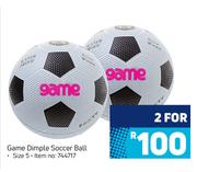 Game Dimple Soccer Ball Size 5-For 2