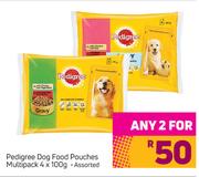 Pedigree Dog Food Pouches Multipack Assorted-For Any 2 x 4 x 100g