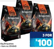 Camp Master Briquettes-For 3 x 4Kg