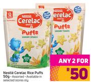 Nestle Cerelac Rice Puffs Assorted-For Any 2 x 50g