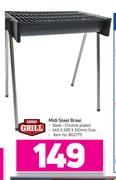 Expert Grill Midi Steel Braai-445 x 295 x 510mm
